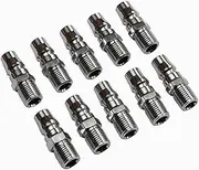 10 x Air Hose Fittings Nitto Type Male Coupler Compressor Couplings Air Tools