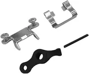 ZEROKIWI Professional Replacement Parts, Repairing Accessories, Taper Lever, Tension Spring, Blade Socket, Plastic Blade Guide, 2 Screws Compatible with Oster A5 Pet Animal Groomers (Black 5PC Set)
