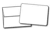 5" X 7" Heavyweight Blank White Greeting Card Sets - 40 Cards & Envelopes