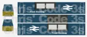 Adhesive Vinyl Decal suit OO gauge Dapol Track Cleaning Coach - BR Blue livery