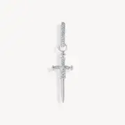 Buy Single hoop earring with sword & white stones by Thomas Sabo online - THOMAS SABO Australia