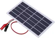 Polycrystalline Silicon Panel Solar and Tiger Clip, Mini Polycrystalline Panels Cells, 2W 5V Solar Panel for DIY Projects (173x99x2mm)