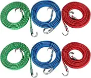 COHEALI 10pcs Elastic Luggage Straps Packing Fixed Belt for Motorbike Cycling Lightweight Hooks for Securing Bags Equipment Random Color Options Random Color