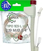Aquastop Dishwasher Hose Type 1ES-L has Length 2.19 m Valve Diameter 3/4 Inch 1885090400 1760360100 for Beko 481253029201 for Whirlpool C00588407 for Indesit - Made in EU ONIX TECH