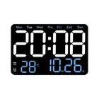 Electronic Wall Clock Temperature Date Display Table Clock Wall-Mounted6351