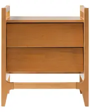 Walker Edison Scandi Angle Face Solid Wood Nightstand