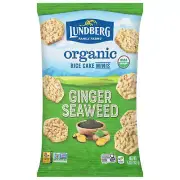Lundberg Rice Cakes Mini Ginger Organic 5 oz (Pack of 6)