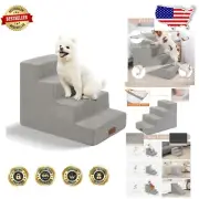 High Density Foam Pet Stairs with Removable Cover - Ideal for Medium Dogs