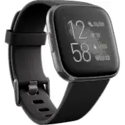 Versa 2 Smart Fitness Watch Black Carbon Aluminium Yalo