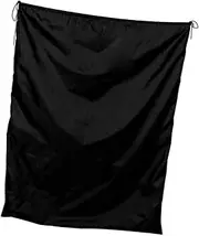 Large Capacity Bag Waterproof Drawstring Storage Pouch Sack Black 50x70 cm