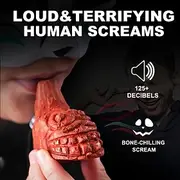 Loud Aztec Death Whistle - Up to 125 Decibbles Realistic Human Scream Sound Black Orangutan Design Perfect for Halloween Emergency Survival and Costume Parties
