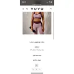 YUYU ACTIVE LUNA LEGGINGS LILAC BRA TOP