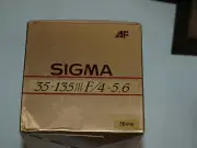 35-135mm f4-5.6 SIGMA AF UC ZOOM LENS NEW in BOX for SONY ALPHA MINOLTA MAXXUM