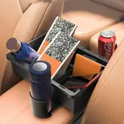 Car Armrest Tissue Storage Box Car Adjustable Drink Holder Multifunctional Cup Holder Car Waste Organizer