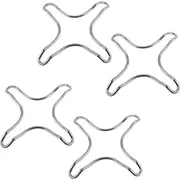 4x Appetito Kitchen Gas Trivet Stove Top Ring Reducer Pot Stand Chrome Plated