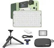 Amaran Ace 25x Kit Camera LED Video Light with Tripod Carrying Case,25W Bi-Color 2700-6500K Pocket Light 4,500mAh Battery with PD Charging for TikTok, Creator, Outdoor Photography(Green)