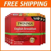 Decaf English Breakfast Tea Bags - 50 Count Pack of 6 for Flavorful Moments