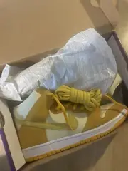 Nike Sb Dunk High Pro Pineapple, Rare,used once only Men’s 10.5 Women’s 12