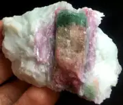 92g Natural Watermelon Color Tourmaline Crystal Rough Stone Specimen I283