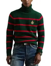 [Polo Ralph Lauren] Polo Crest Turtleneck Sweater in Green