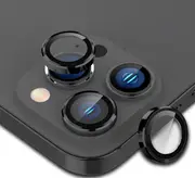 Tough On Camera Lens Protector Tempered Glass Individual Ring for iPhone 16 Pro - Black
