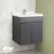 【ITAI 一太】碳灰鋼烤設計-PVC防水臉盆浴櫃組(不含龍頭)