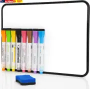 Dry Erase Mini Whiteboard, A4 Small Whiteboard, Portable Double-Sided Dry Erase