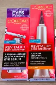 L'Oréal Paris Revitalift DUO Derm Intensives EYE SERUM Hyluronic Acid+ VITAMIN C