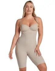[Leonisa] Contour Pro Extra High-Waist Seamless Shapewear Shorts in Beige