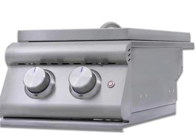Blaze LTE+ Double Side Burner w/ Lid, Stainless Steel, LP, BLZ-SB2-LTE3-LP