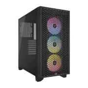 Corsair 3000D RGB Airflow Mid-Tower Computer PC Case Black with 3x RGB Fans