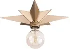 Flush Mount Ceiling Light Brass Star Fixtures Ceiling Hallway Entryway Study