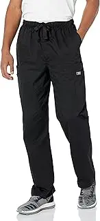 [Cherokee] Mens 4243BT Ww Core Stretch Men's Drawstring Cargo Scrub Pant Big & Tall Medical Scrubs Pants - Blue