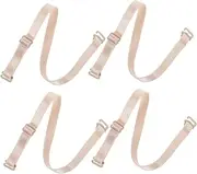 [LIFKOME] Bra Straps 2 Pairs Elastic Bra Extenders Decorative Adjustable Anti-skid Shoulder Straps Replacement for Women's Bras Comfortable Wear