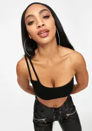 State Of Mind One Shoulder Crop Tank