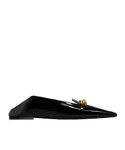 Saint Laurent Pointed-Toe Flat Shoes 37.5,36,37,38,40,36.5 black