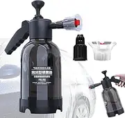 Gupcaqosjw Foam Sprayer,2L Hand Pressure Spray Bottle Foamer | Pump Sprayer Car Detailing with Two Nozzles Options, Handheld Water Sprayer for Lawn & Garden