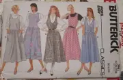 Butterick 1986 Sewing Pattern #3961-Misses' Jumpers-Sizes 6-8-10-Unused & UNCUT