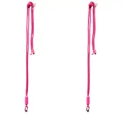 2x Urban Products Nylon Pop Universal Mobile Phone Cord/Sling Adjustable Fuscia