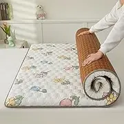 Summer ice Silk Dual-Purpose Folding mat Floor Sleeping Soft Camping Dormitory Guest Mattress