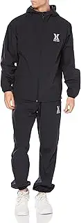 Leighton House Men's Stretch Sauna Suit, Diet Suit, Top and Bottom Set, Lightweight, Washable, Sauna Suit