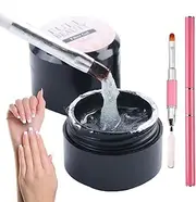 Broken Nail Repair Kit for Natural Nails - Split Nail Repair for Natural Nails,Double-ended Brush, Restore Weak, Broken, Damaged Nails