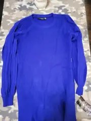 Nina Leonard Dress Size Large Deep Sapphire