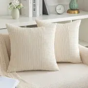 Multiple Sizes Corduroy Pillowcase Classic Cushion Cover Sofa/Bed