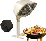 Desktop Range Hood, Portable Range Hood 3300rpm, with 10 Detachable Filters Range Hood, Low Noise, for Home, Kitchen, Camping, BBQ, Hot Pot