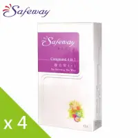 在飛比找momo購物網優惠-【safeway 數位】複合型4in1保險套12入*4盒(共