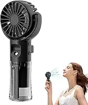 Rechargeable Portable Misting Fan - Handheld Fan With Mister, Cooling Gadgets With 4 Gears Mist Spray | Small Air Cooler For Hiking Outdoors Walking Camping