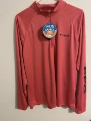 Columbia PFG Men’s Quarter Zip Pullover NWT Size M