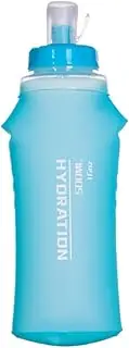 Generic 300ml TPU Soft Folding Water Bottle TPU Collapsible Soft Water Bottle Portable Sports Water Bag for Running Hiking Cycling Climbing for Hydration Pack