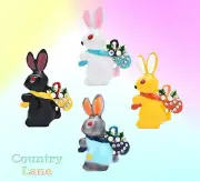 New Easter Bunny Enamel Rabbit Egg Bag Crystal Classic Brooch Pin